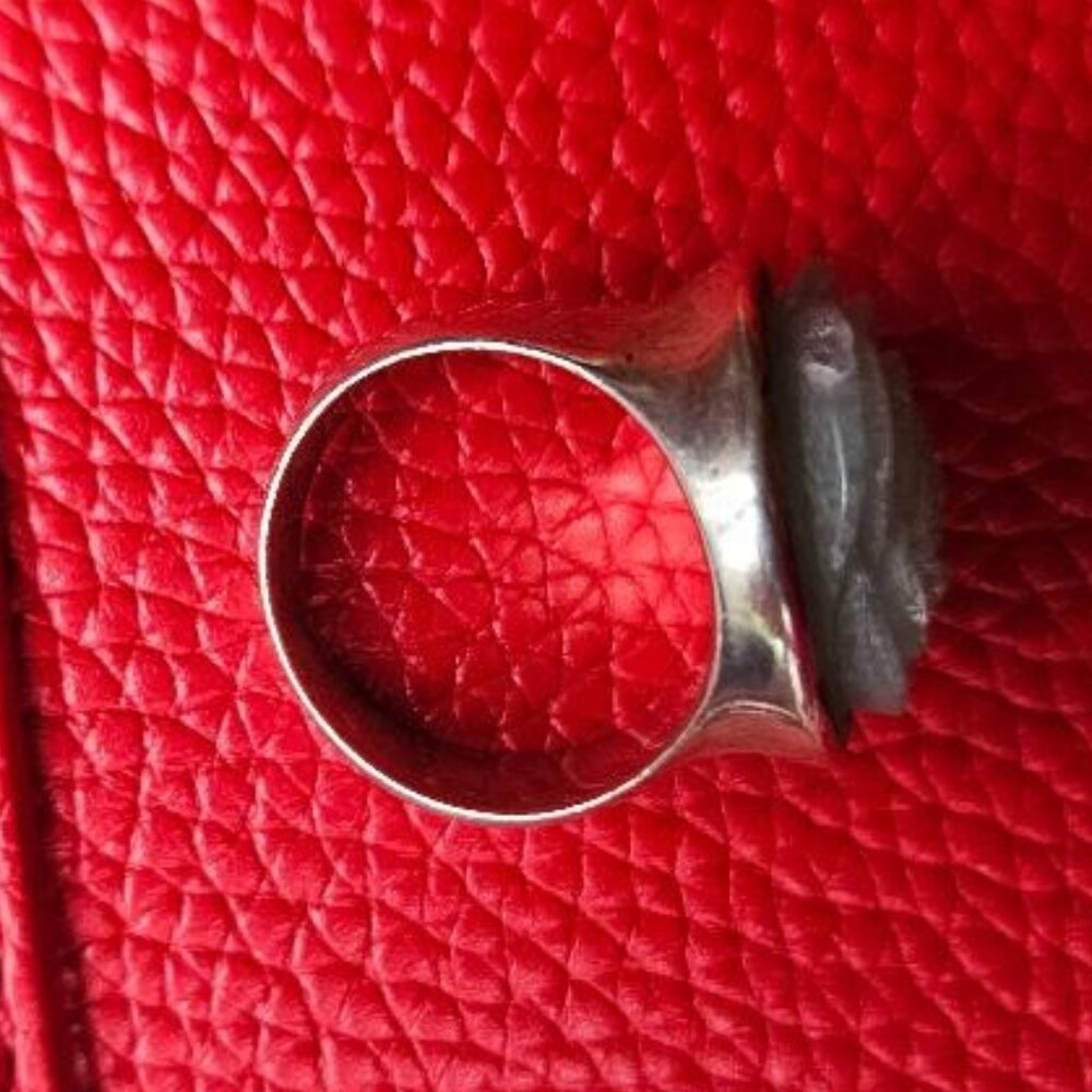 Kenneth Cole Sterling Silver Chrysoprase Ring - Picture 5 of 12